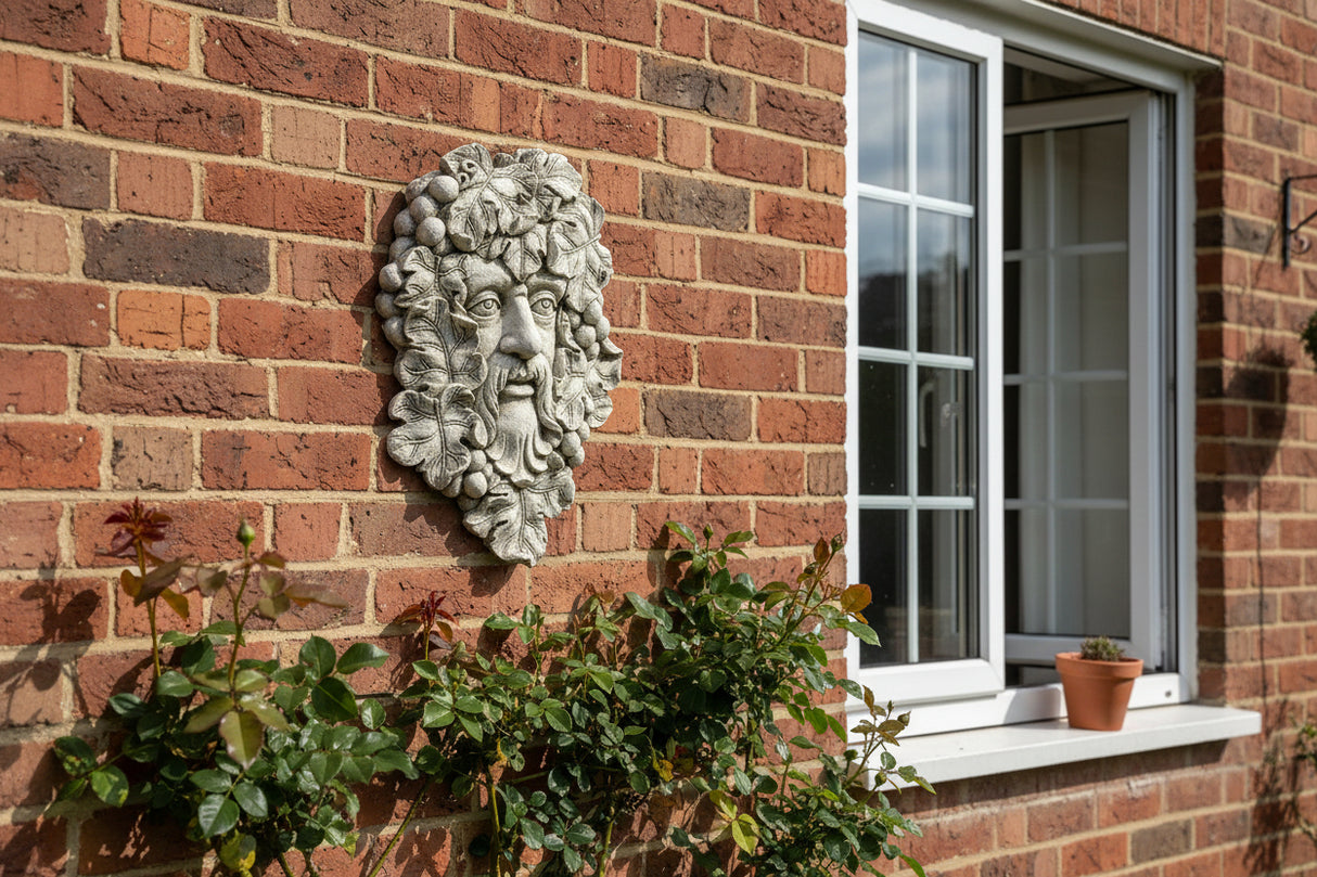 Dream Gardens 40cm Large Stone Face Plaque