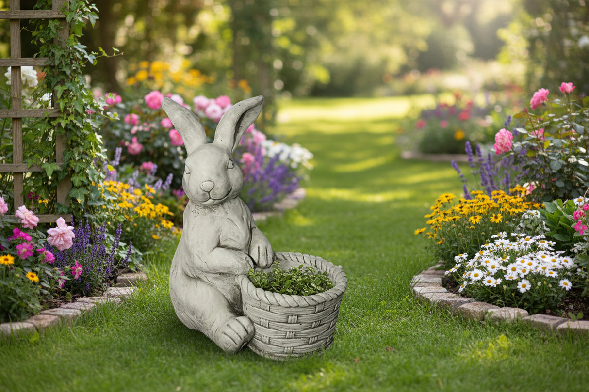 Dream Gardens 45cm Bunny Stone Planter