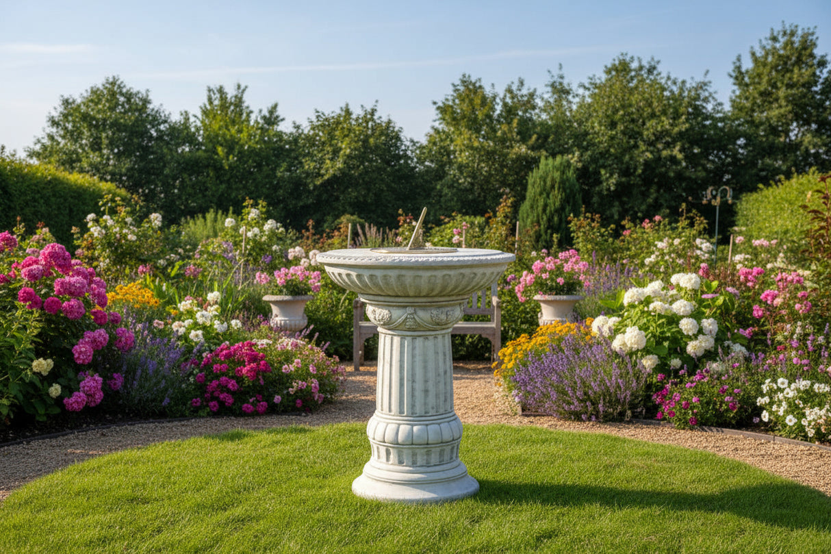Dream Gardens 53cm Dorn Sundial Stone Ornament