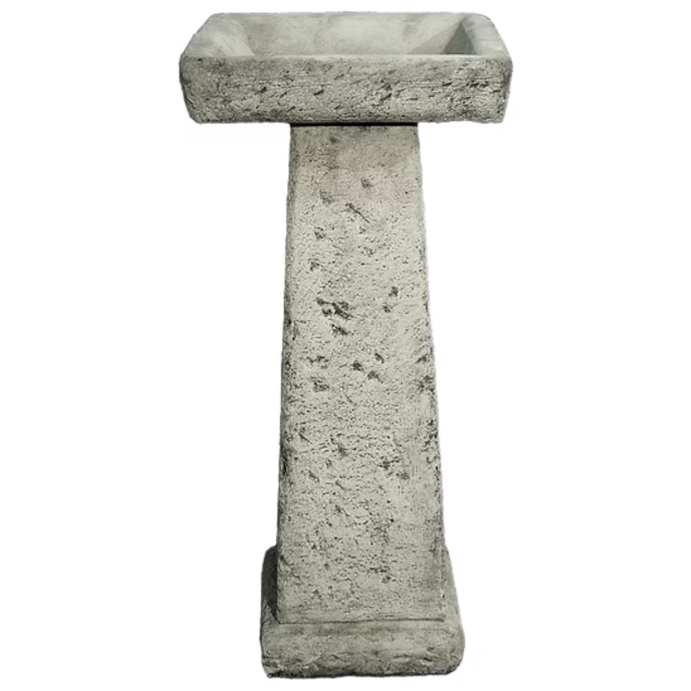 Dream Gardens 64cm Square Stone Bird Bath