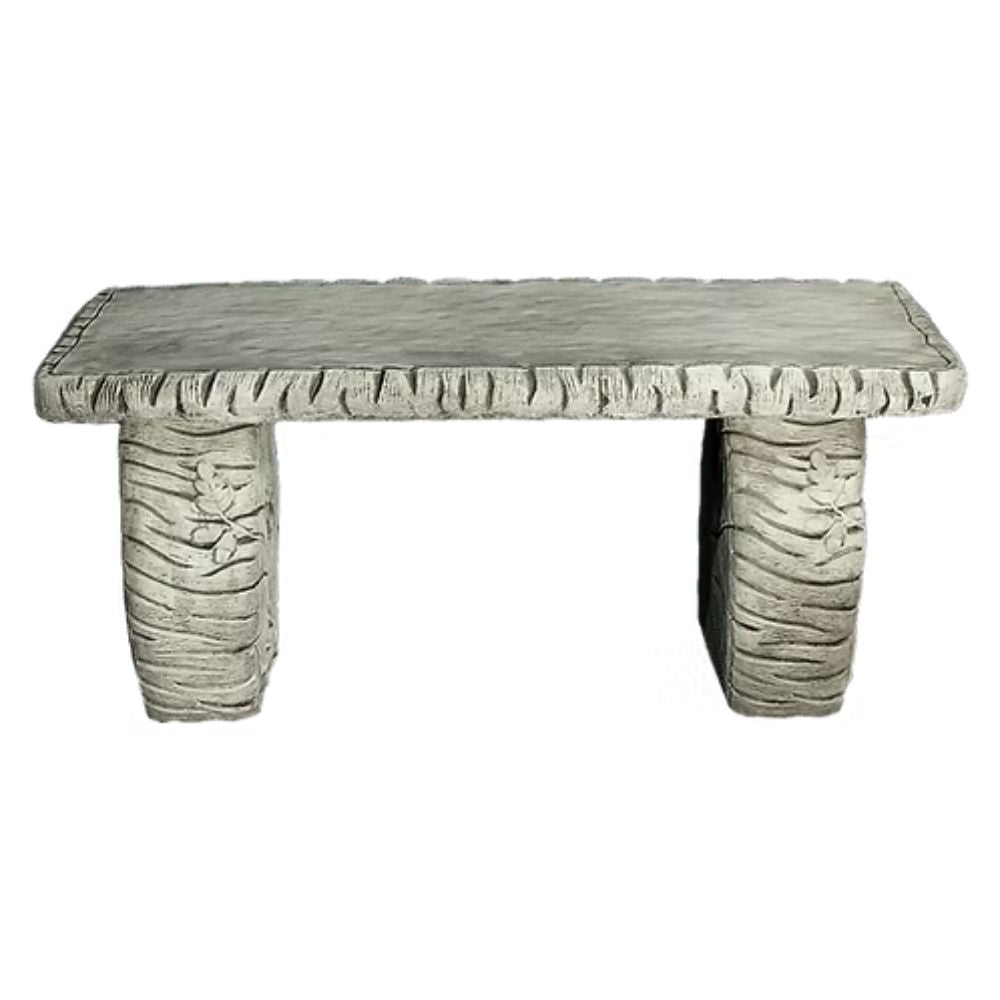 Dream Gardens 92cm Straight Woodland Stone Bench