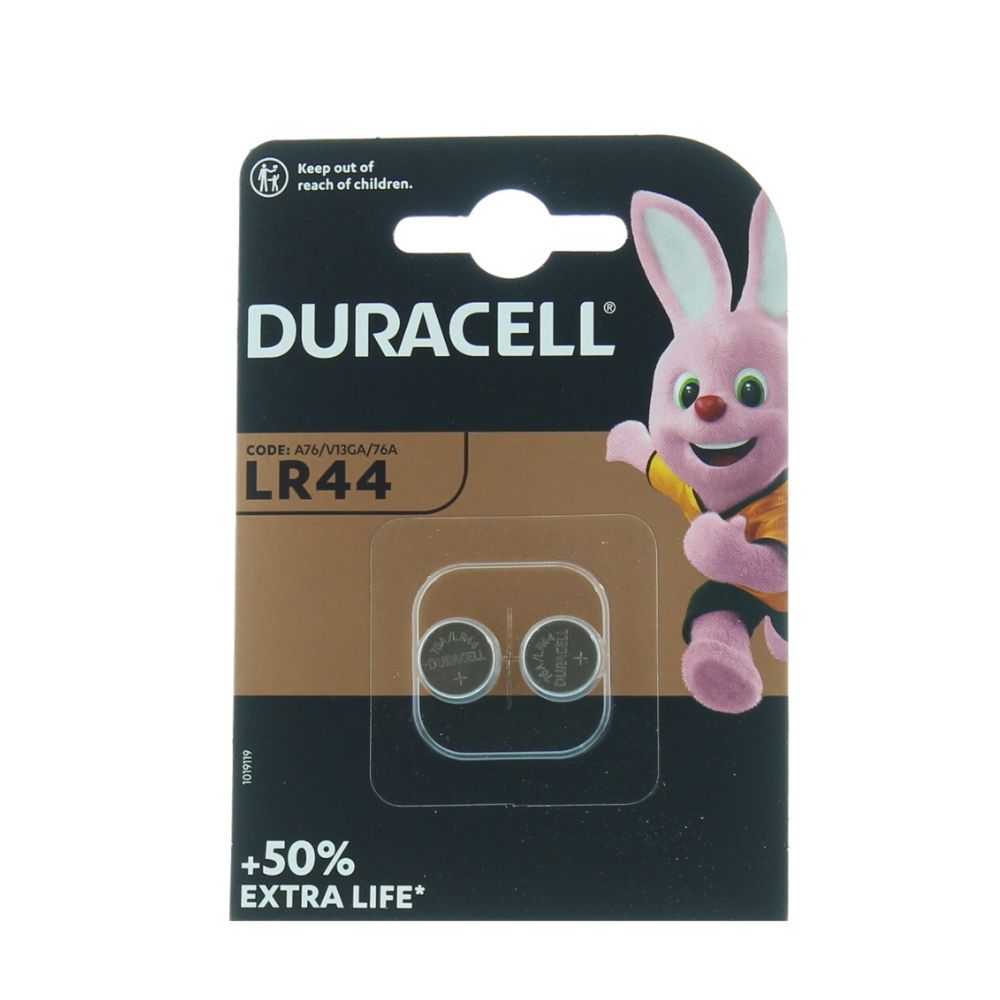 Duracell A76 LR44 Coin Battery - Pack of 2