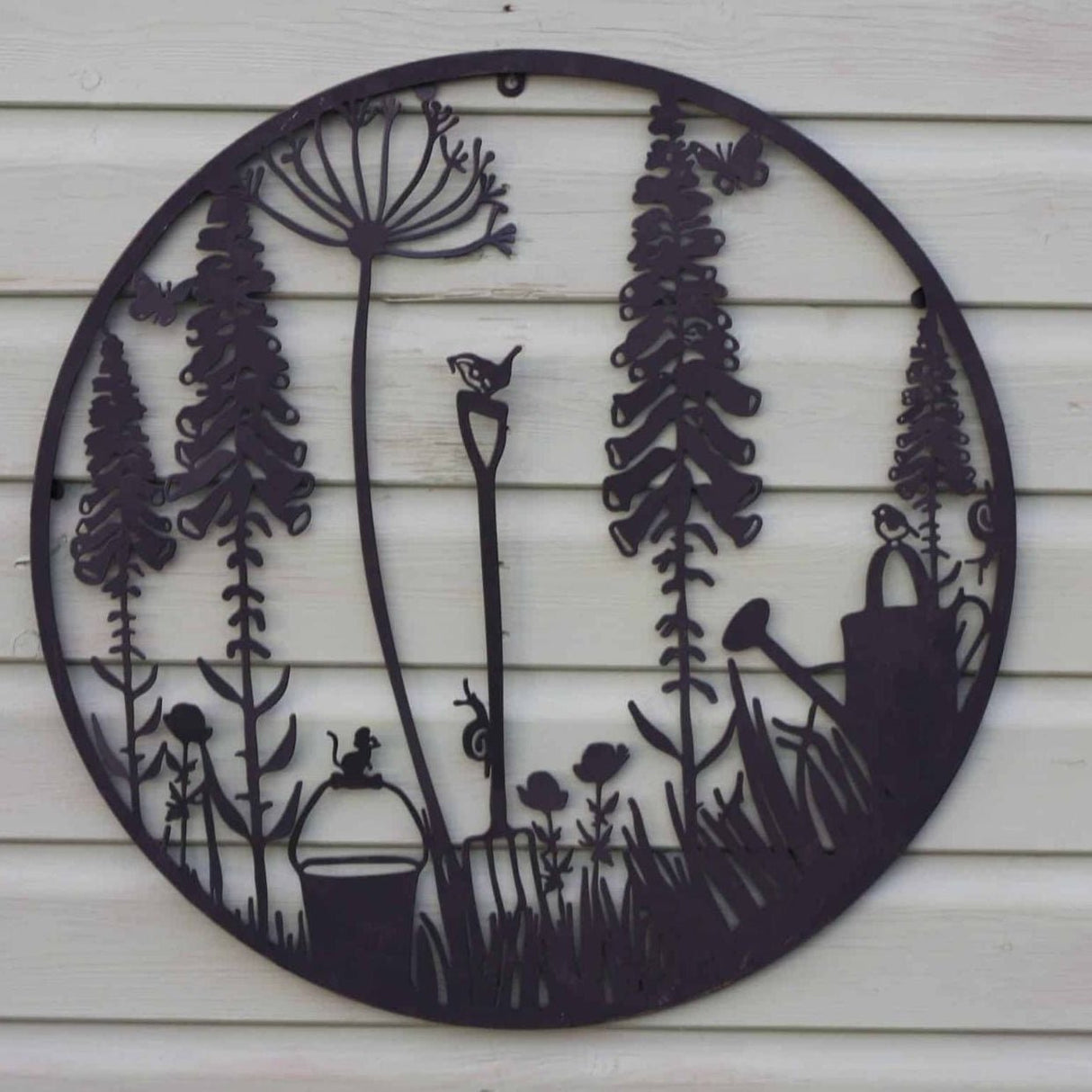 Eastern Connections 60cm 'Love your Garden' Black Metal Wall Art