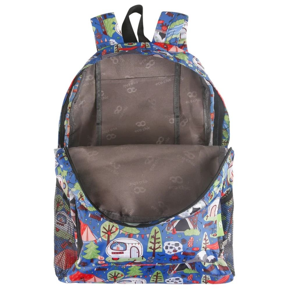 Eco Chic Lightweight Foldable Backpack Cosy Camping - Old Railway Line Garden Centre
