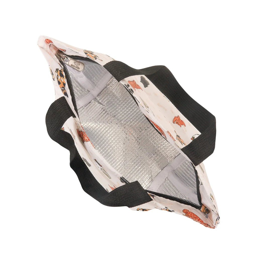 Eco Chic Lightweight Foldable Lunch Bag Beloved Cats - Old Railway Line Garden Centre