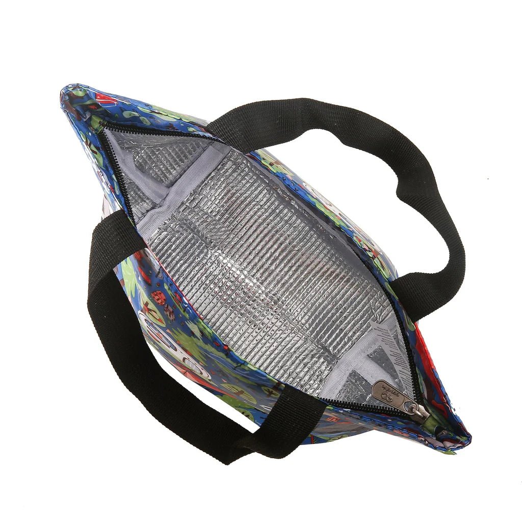 Eco Chic Lightweight Foldable Lunch Bag Cosy Camping - Old Railway Line Garden Centre