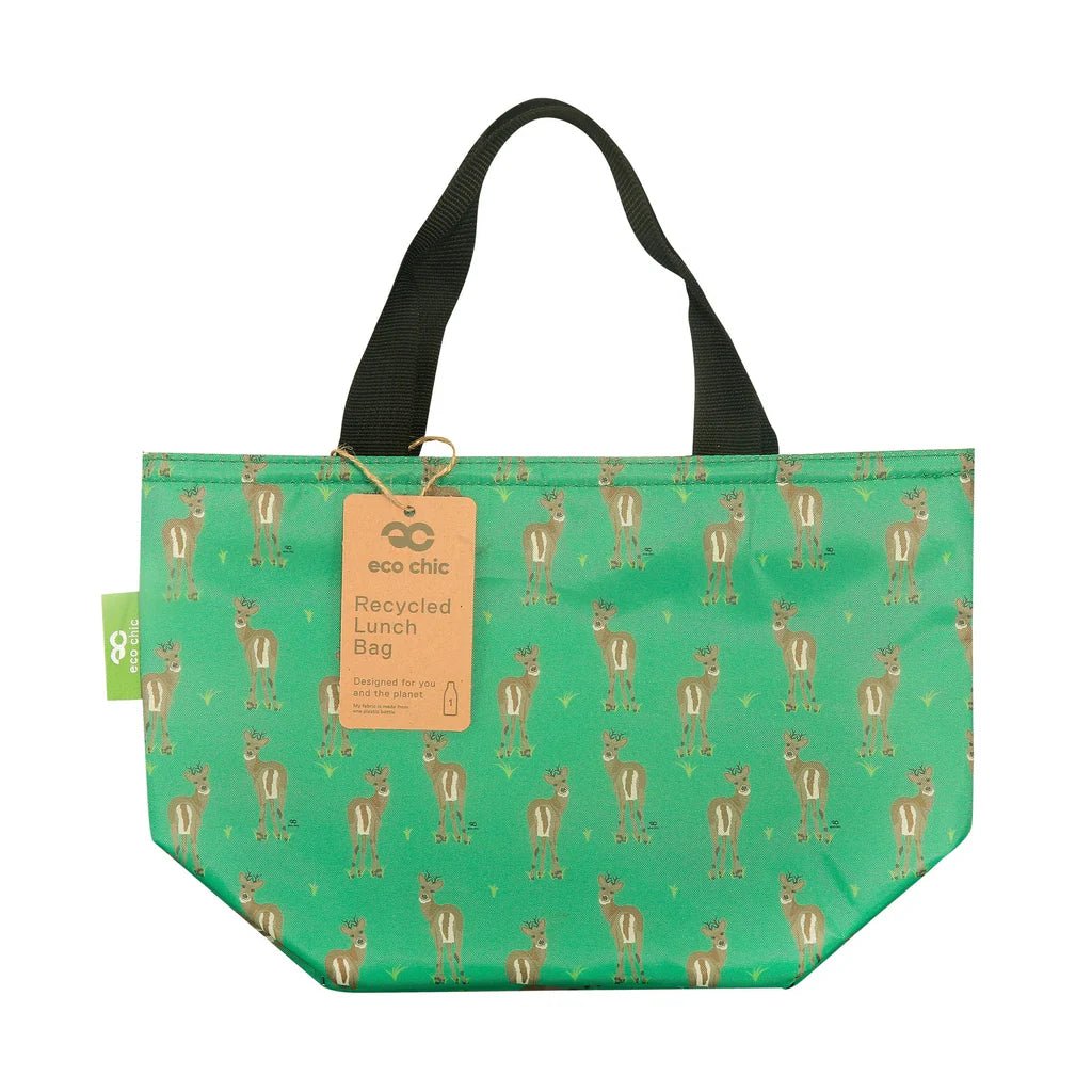Eco Chic Lightweight Foldable Lunch Bag Deer - Old Railway Line Garden Centre