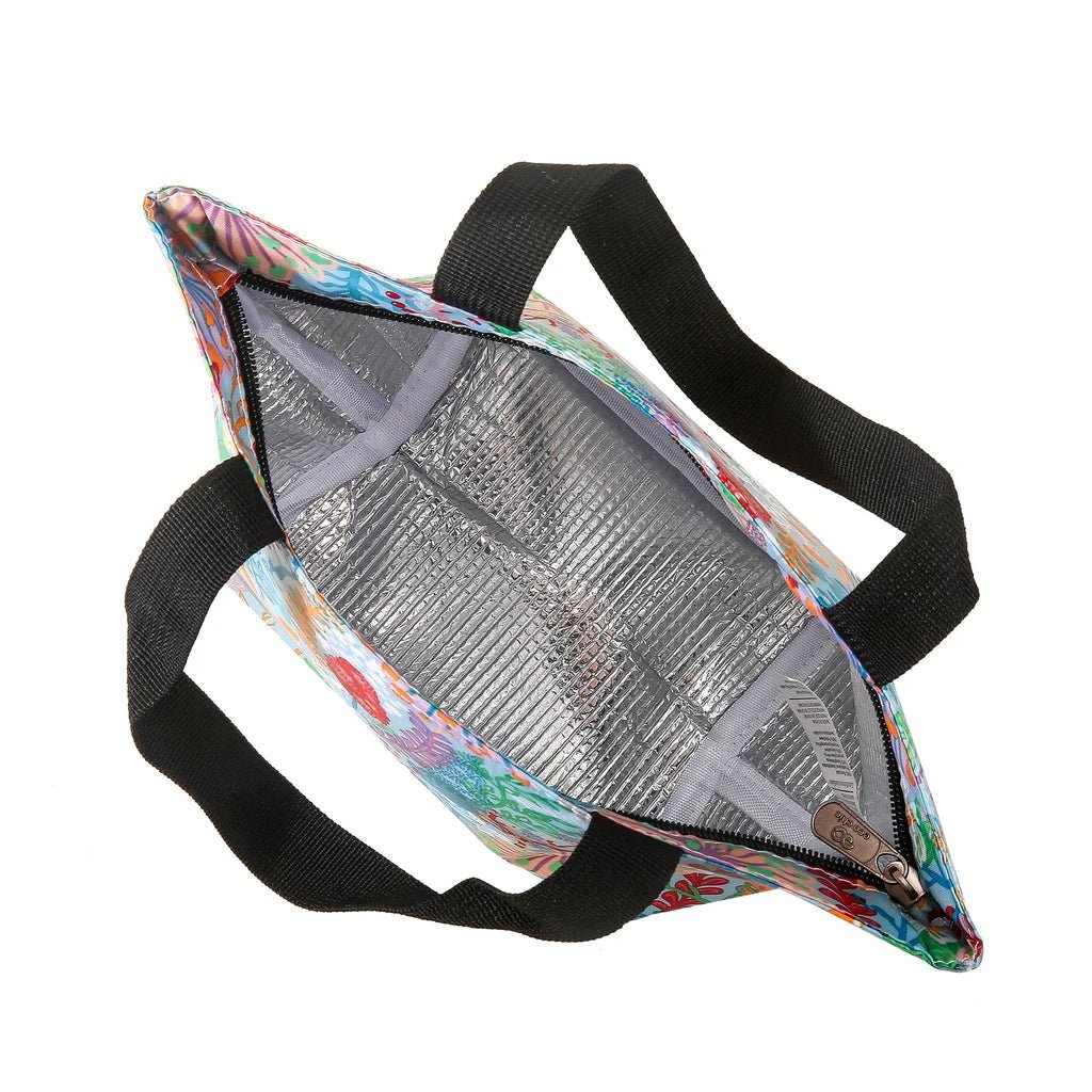 Eco Chic Lightweight Foldable Lunch Bag Lush Floral - Old Railway Line Garden Centre