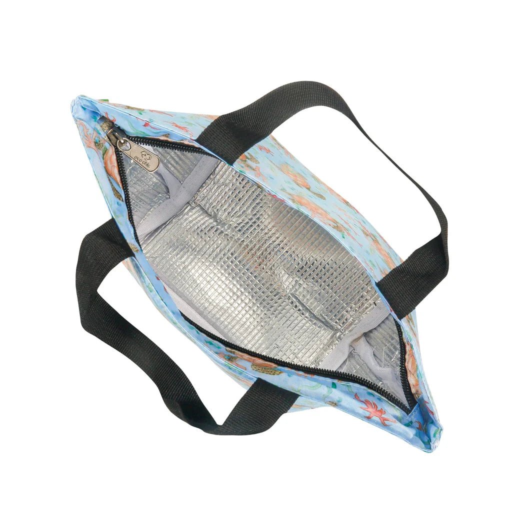 Eco Chic Lightweight Foldable Lunch Bag Sea Turtles - Old Railway Line Garden Centre