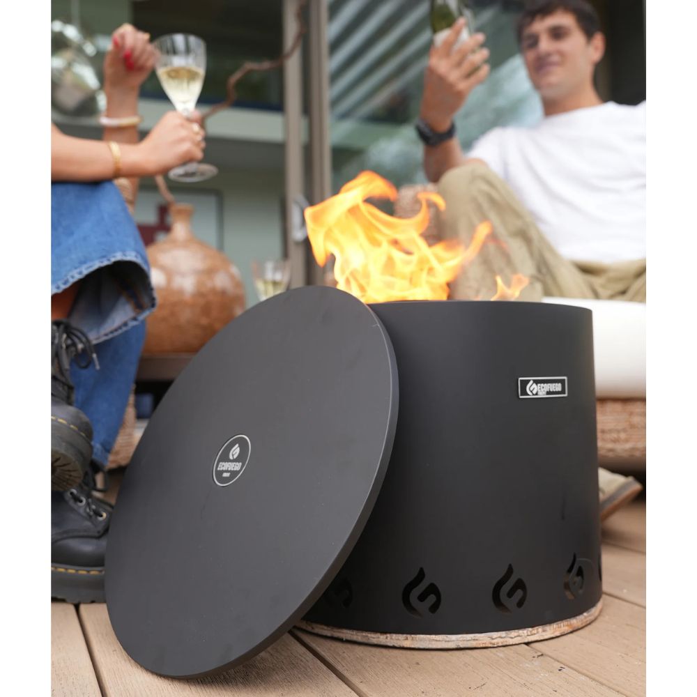 Eco Fuego El Fuego Fire Pit - Matte Black