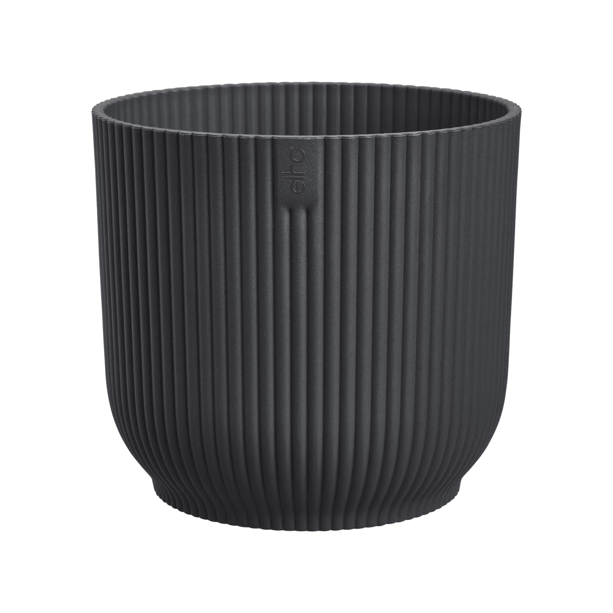 Elho 18cm Vibes Fold Round Plant Pot - Anthracite - Old Railway Line Garden Centre