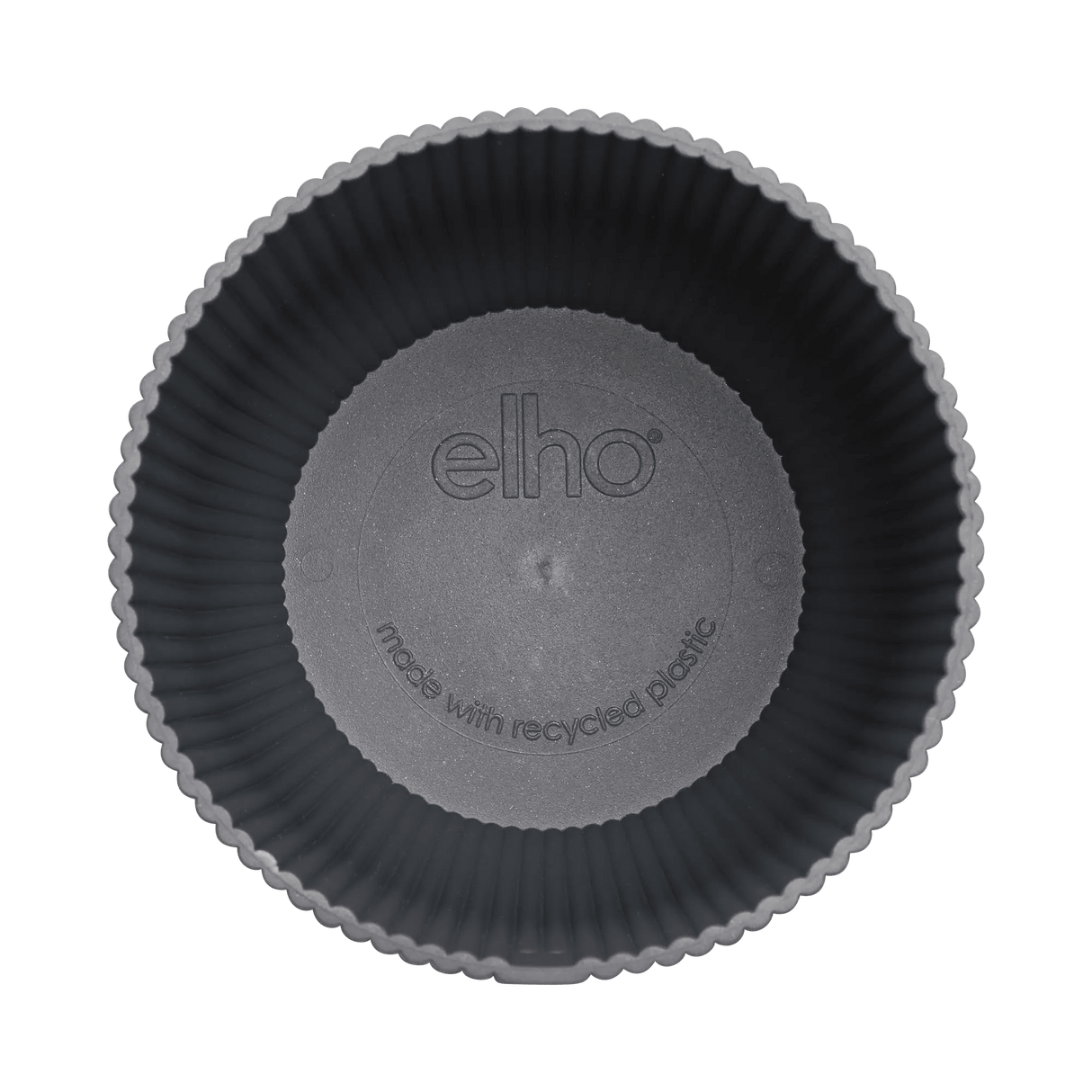 Elho 25cm Vibes Fold Round Plant Pot - Anthracite - Old Railway Line Garden Centre