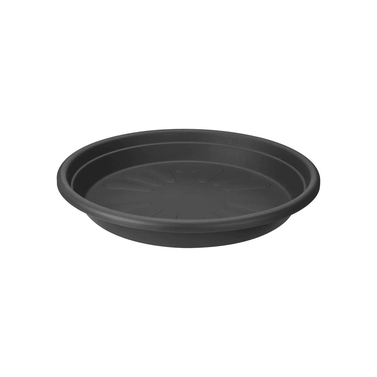Elho 28cm Universal Round Plant Pot Saucer - Anthracite - Old Railway Line Garden Centre