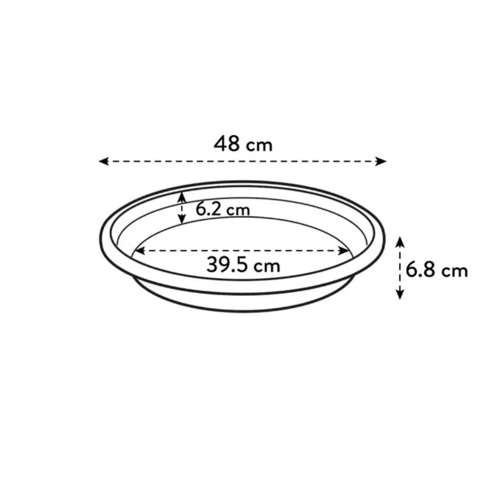 Elho 28cm Universal Round Plant Pot Saucer - Terracotta