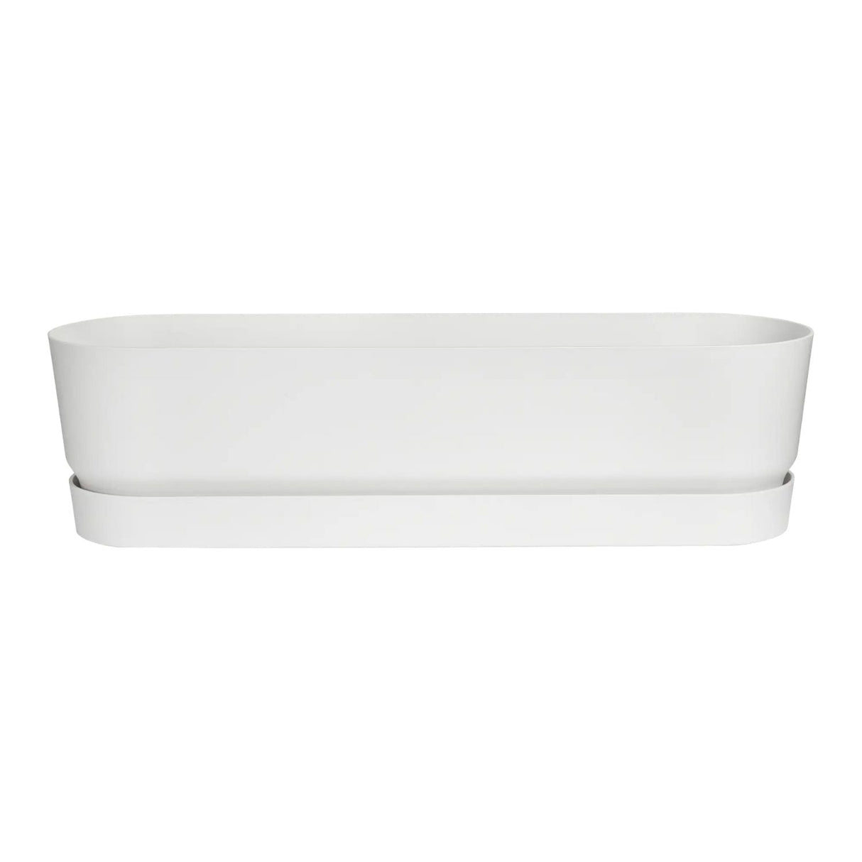 Elho 70cm White Long Greenville Recycled Plastic Trough - Old Railway Line Garden Centre