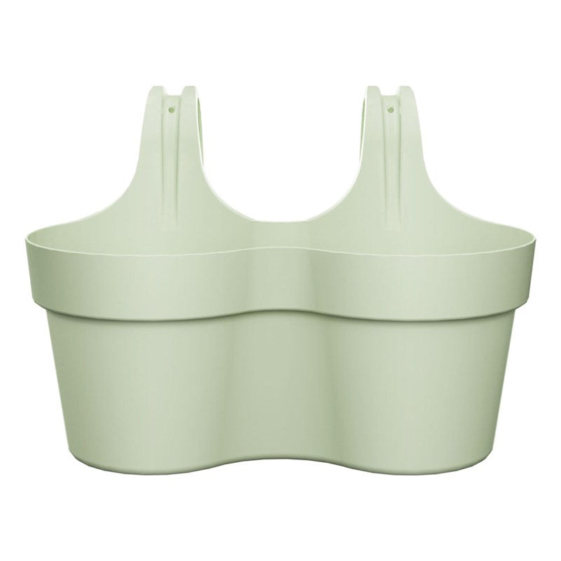 Elho 35cm Paris Balcony Hanger Duo Pot - Mint Green