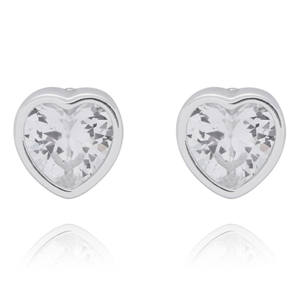 Equilibrium 3 Pairs Silver Plated Earrings Pretty Hearts