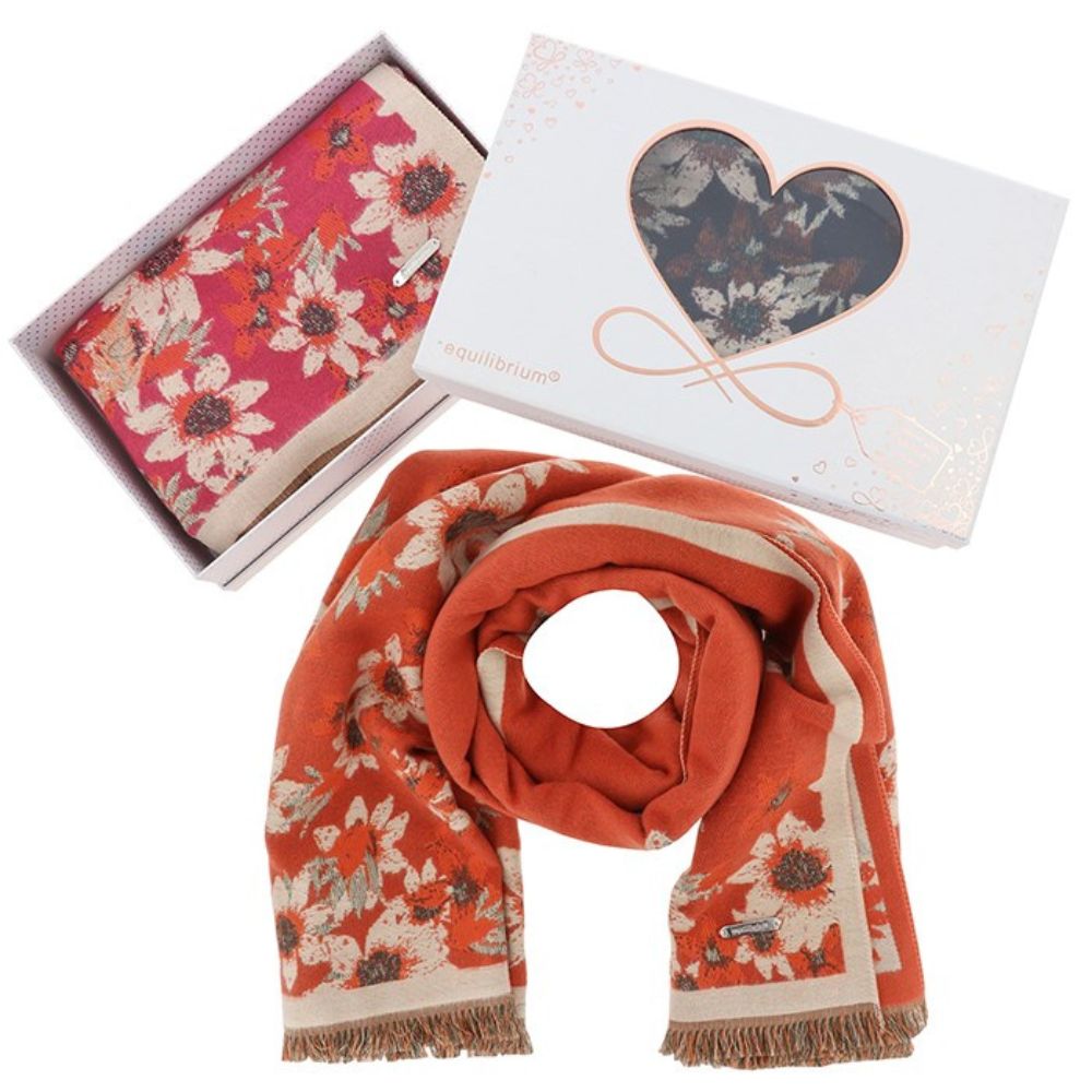 Equilibrium Butterfly Garden Soft Feel Boxed Scarf