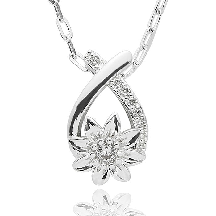Equilibrium Daisy Chain Kiss Silver Plated Earrings