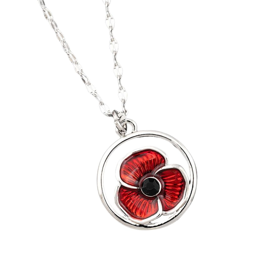 Equilibrium Framed Poppy Necklace