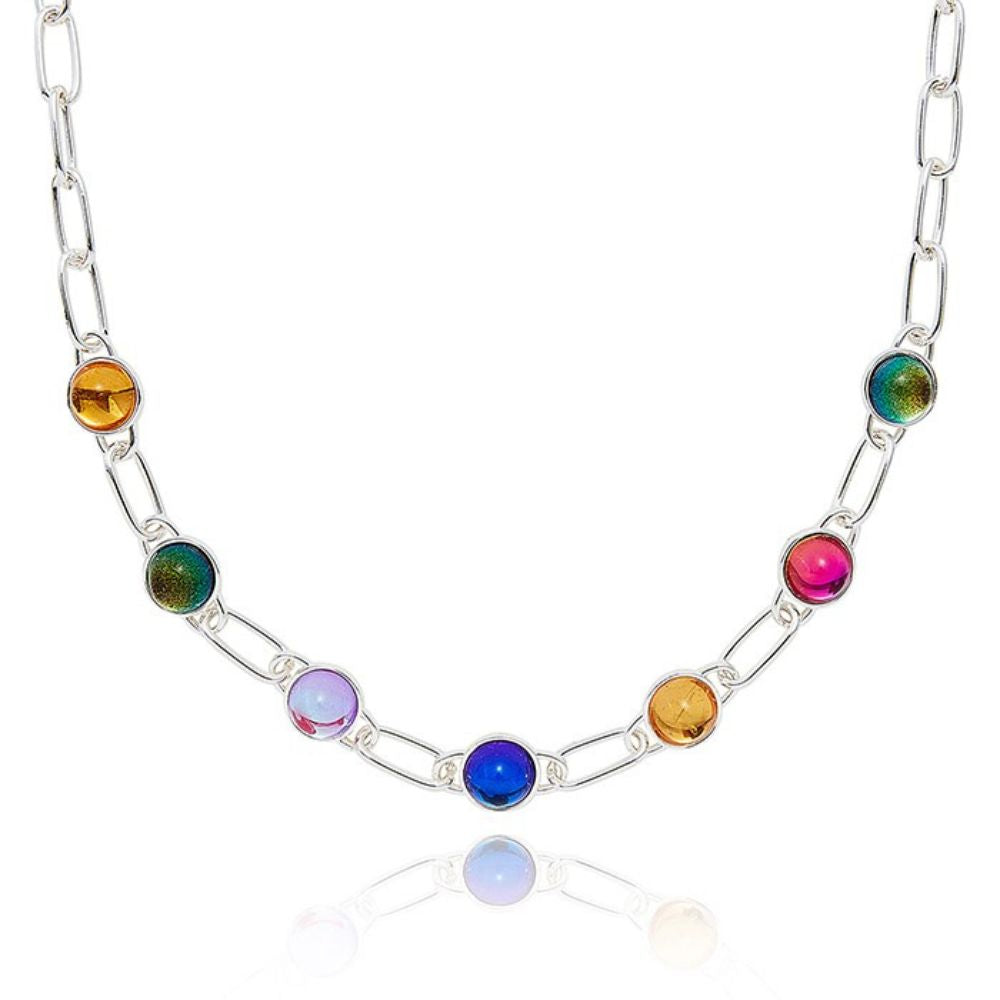 Equilibrium Glam Rox Stylish Silver Plated Necklace