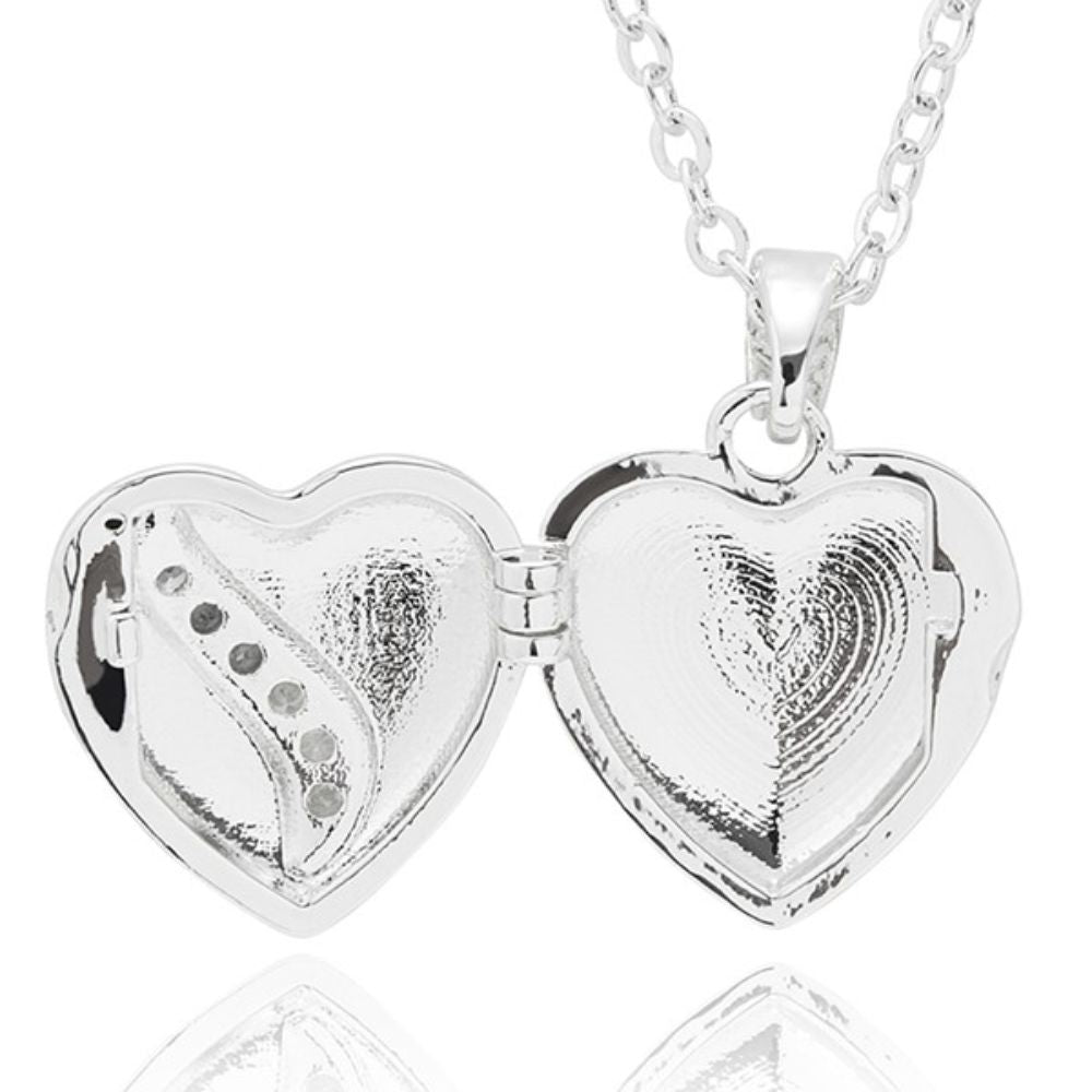 EquilibriumSimply Timeless Sparkle Silver Plated Locket