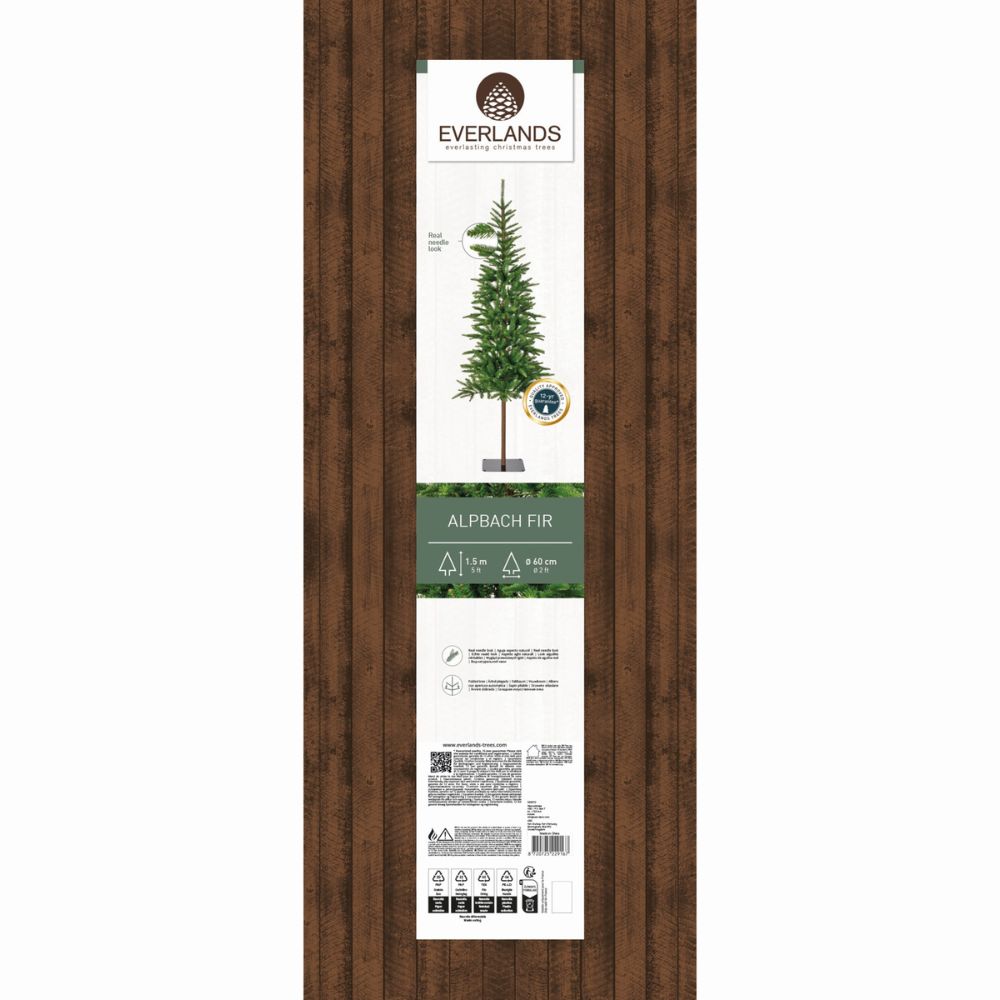 Everlands 1.5m (5ft) Alpbach Fir Artificial Christmas Tree