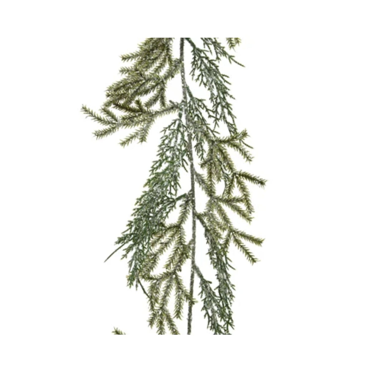 Everlands 180cm Green Snow Glitter Garland