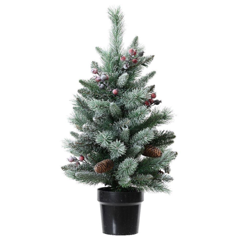 Everlands 75cm Mini Windham Spruce Frosted Artificial Christmas Tree