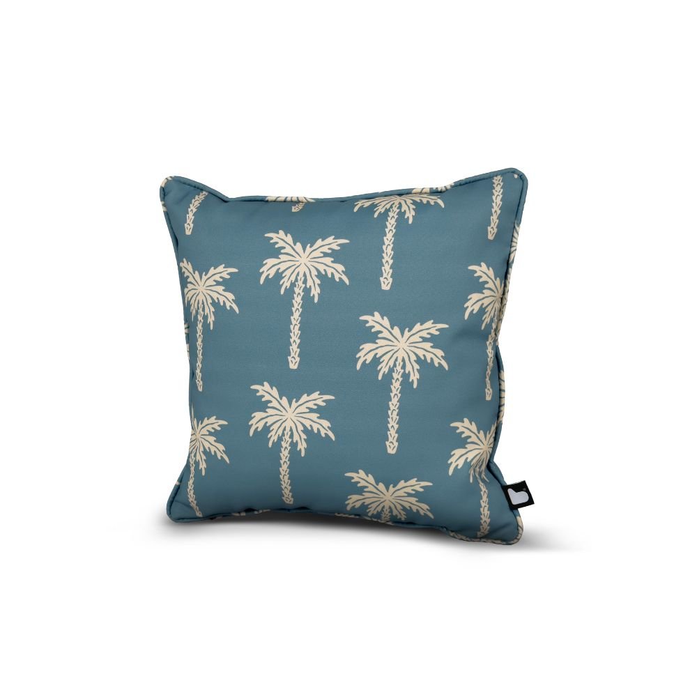 Extreme Lounging B-Cushion Art Collection Outdoor Scatter Cushion - Palm Sea Blue - Old Railway Line Garden Centre