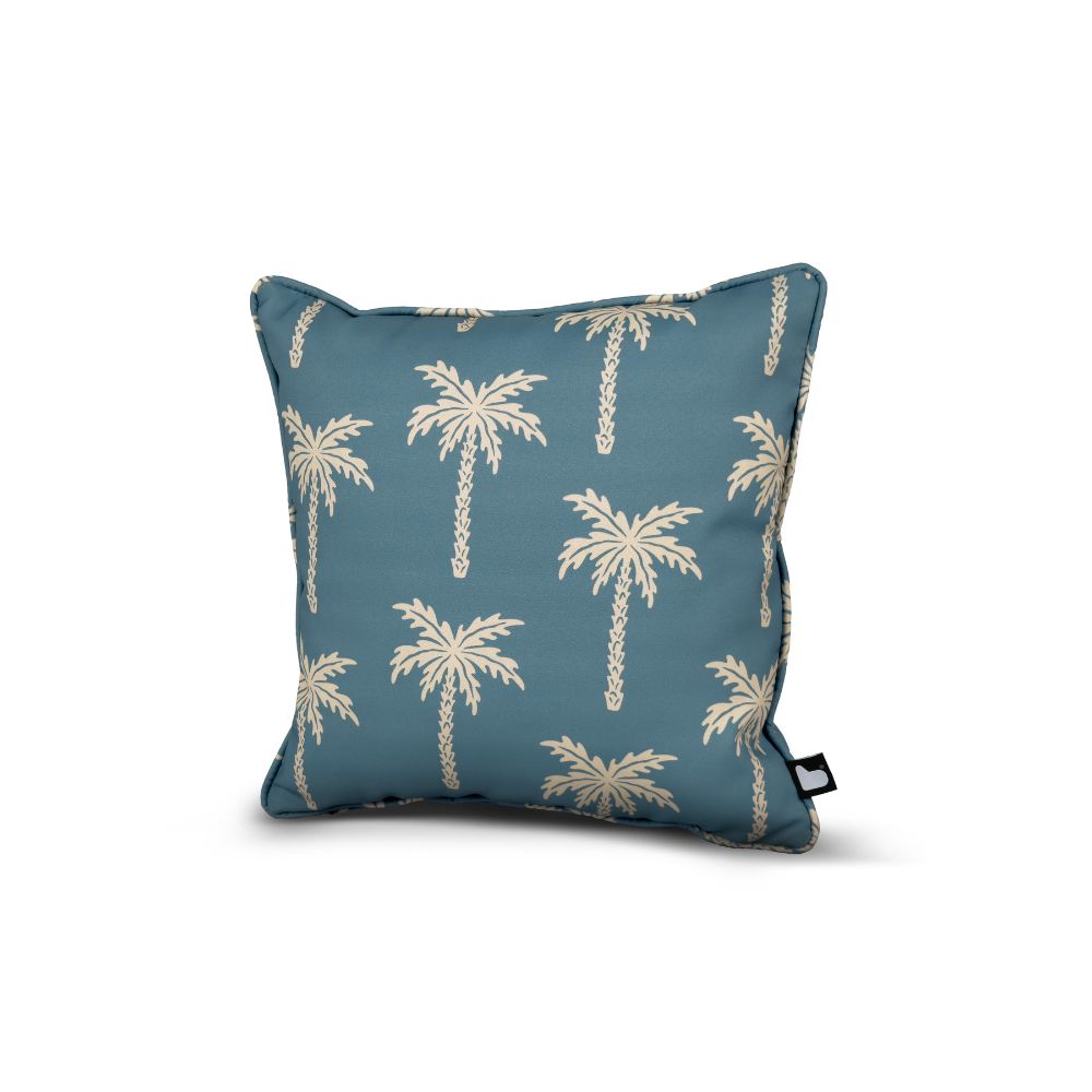 Extreme Lounging B-Cushion Art Collection Outdoor Scatter Cushion - Palm Sea Blue