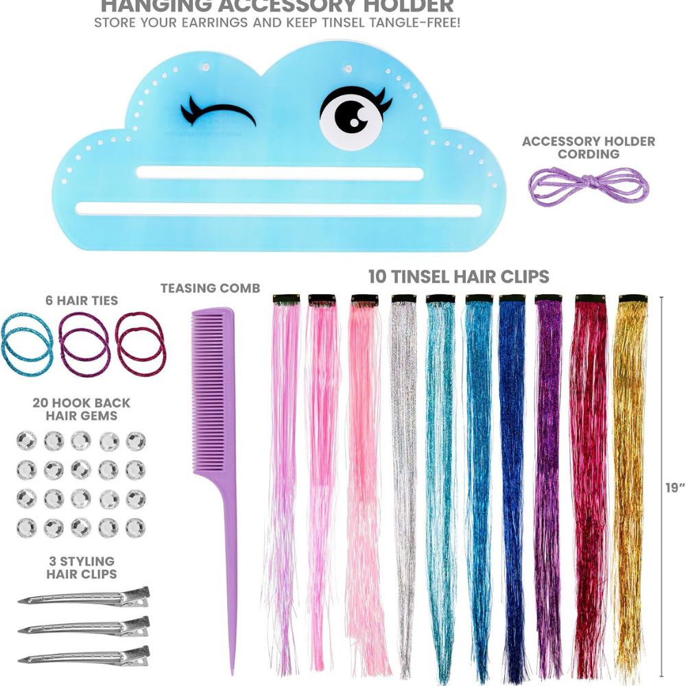 Fashion Angels Shimmer & Style Tinsel Hair Styling Kit