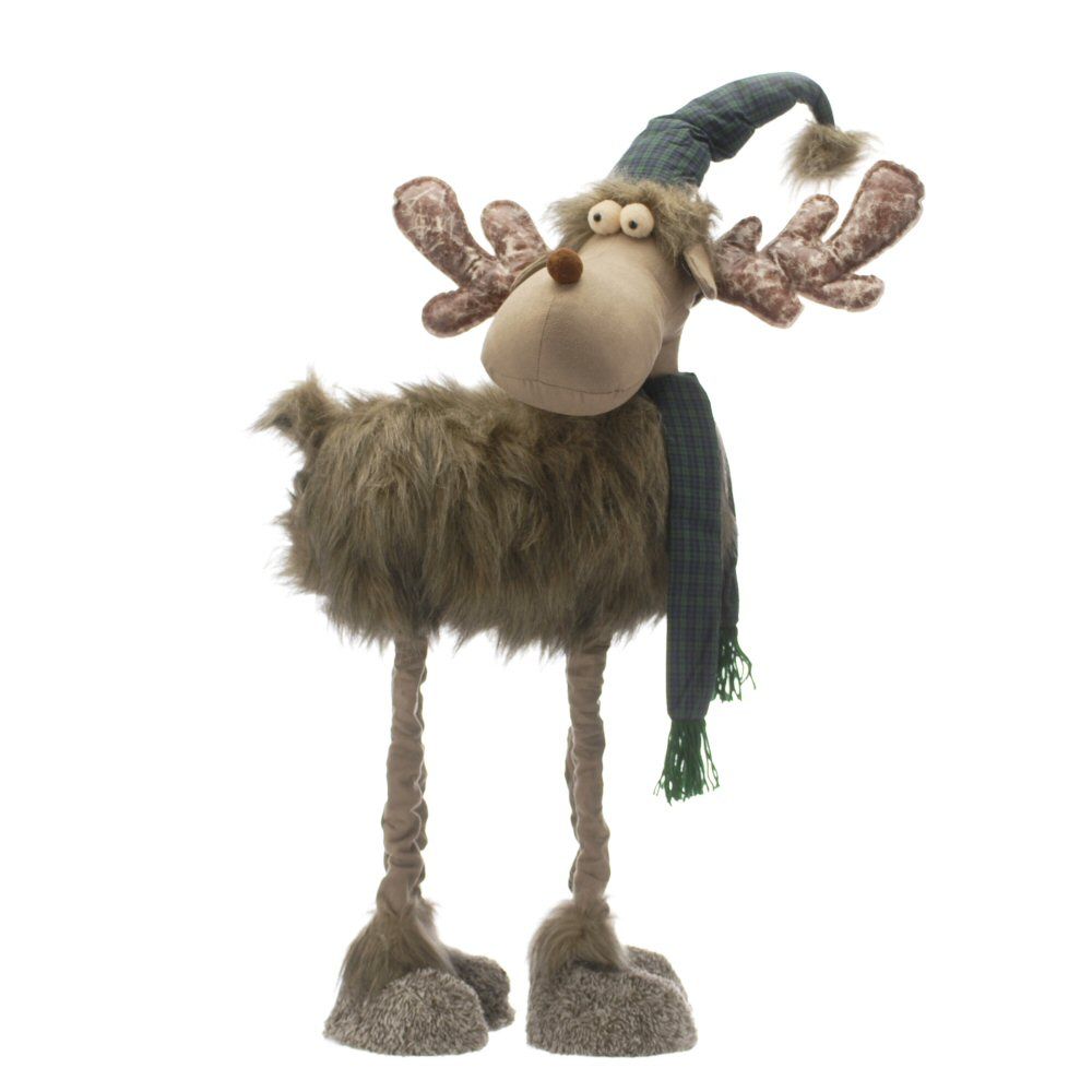 Festive 114cm Standing Reindeer with Telescopic Legs