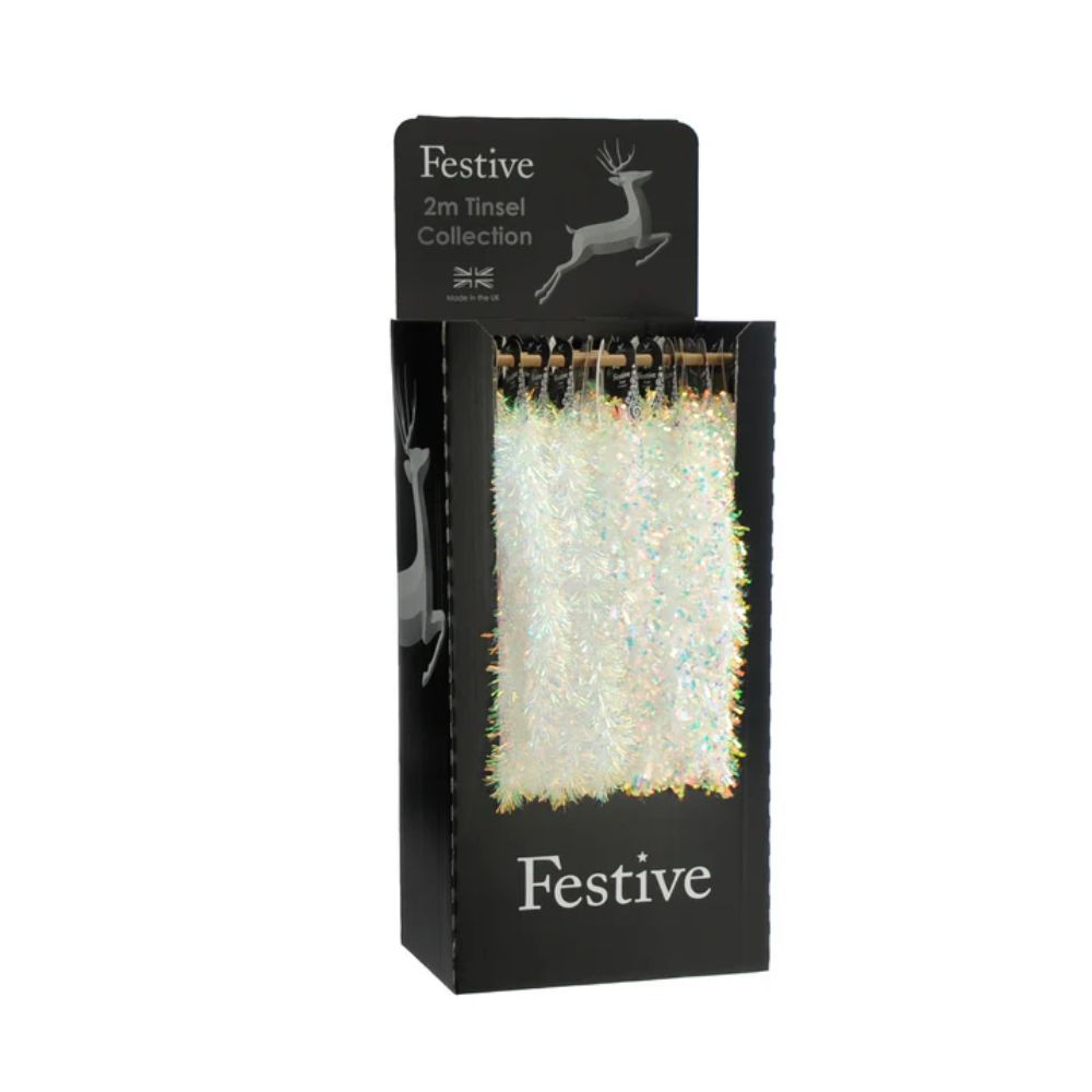 Festive 2m Iridescent Tinsel