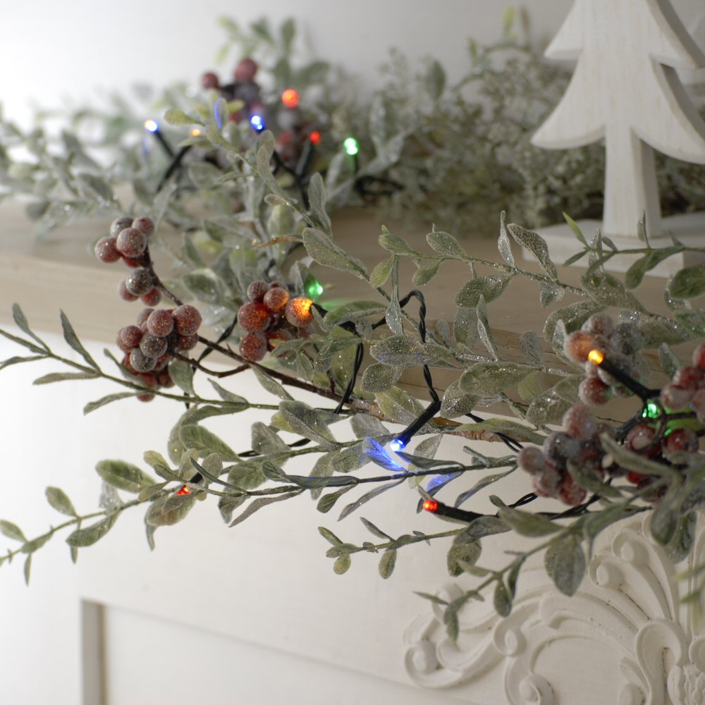 Festive 50 Multi Colour LED Battery Operated String Lights (4.9m)