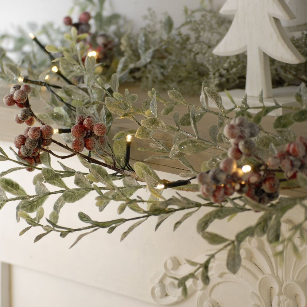 Festive 50 Warm White LED Battery Operated String Lights (4.9m)