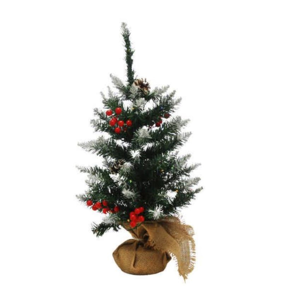 Fesive 60cm Prelit Berry & Cone Table Tree