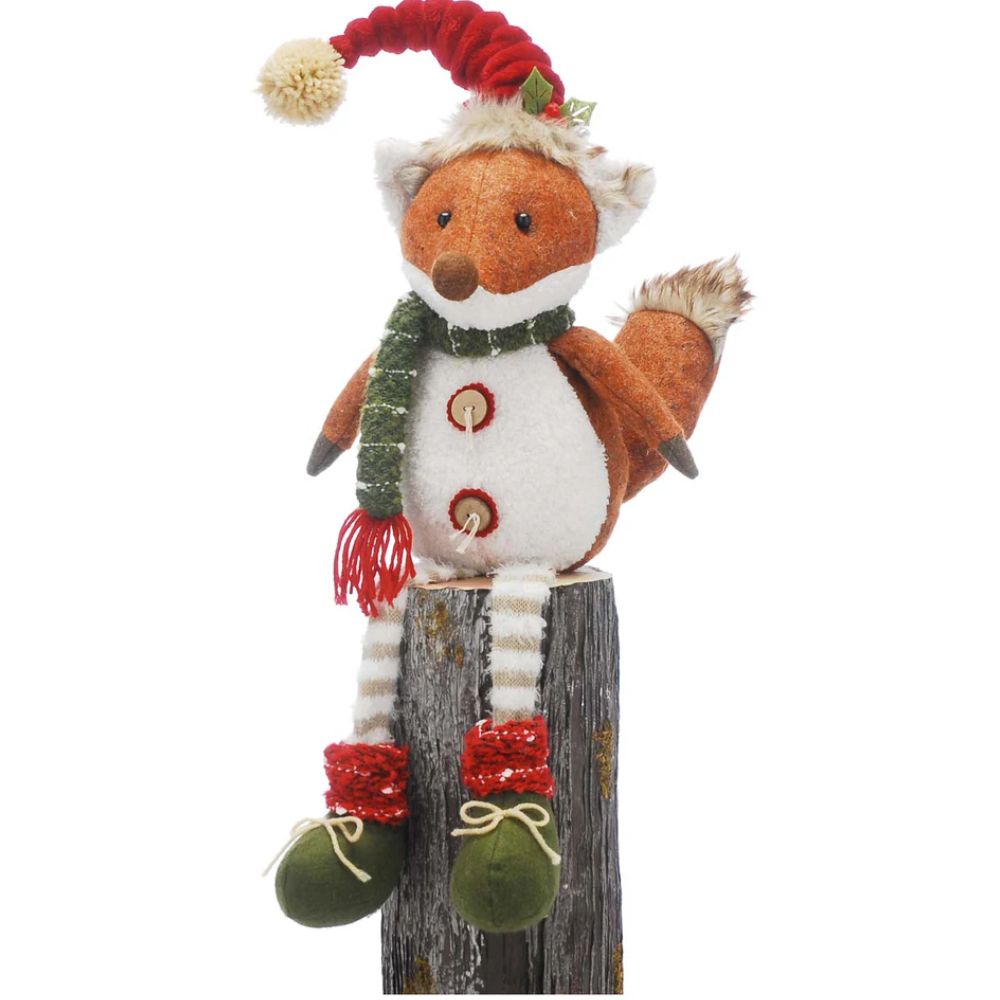 Festive 79cm Fox with Dangly Legs Ornament