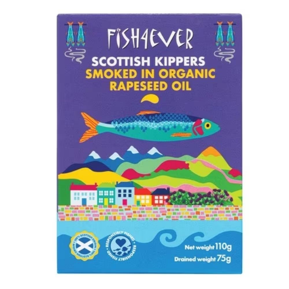 Fish4Ever 110g Smoked Kippers in Organic Rapeseed Oil