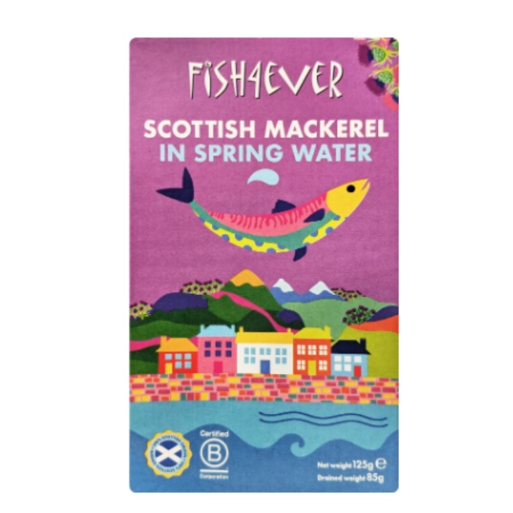 Fish4Ever 125g Mackerel in Spring Water