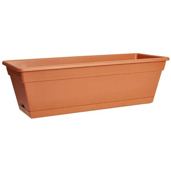 Florus 50cm Mediterran Balcony Trough - Terracotta