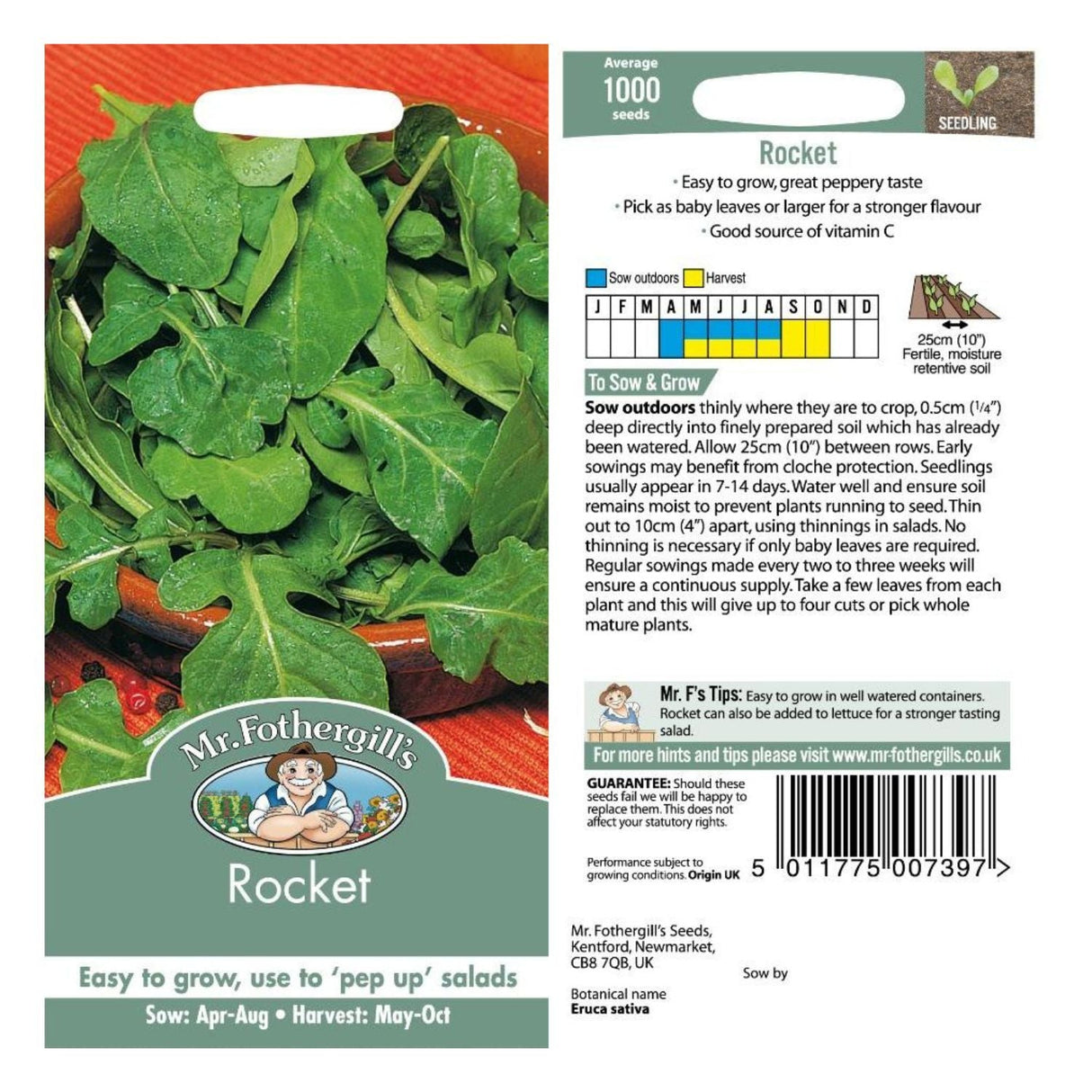 Fothergills Rocket Seeds - Old Railway Line Garden Centre