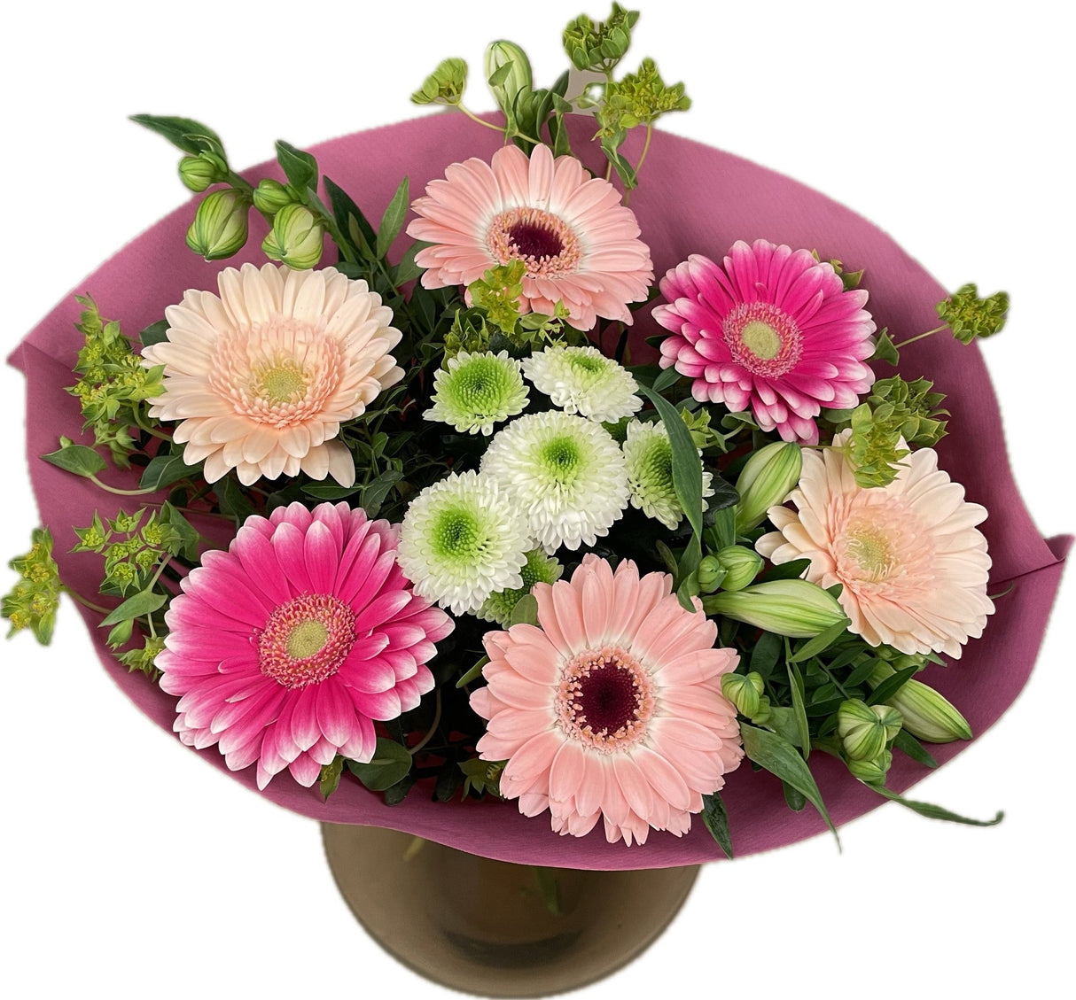 Garden Centre Fresh Mixed Pinks Medium Bouquet - (Click & Collect Only) - Old Railway Line Garden Centre