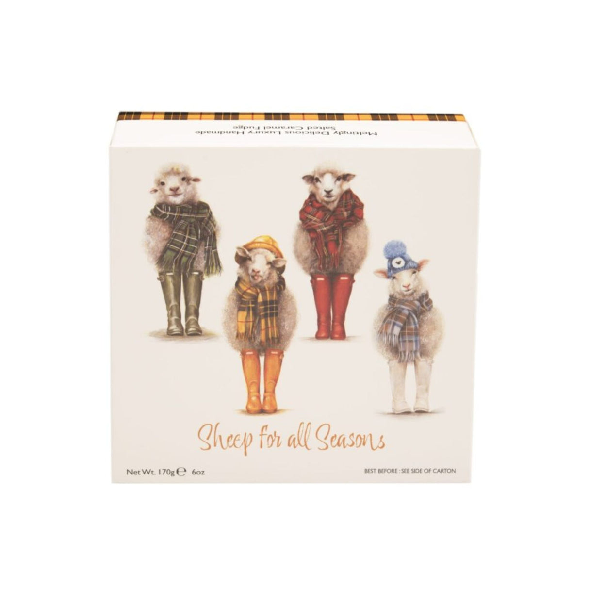 Gardiners of Scotland 170g Sheep for all Seasons Salted Caramel Fudge Carton
