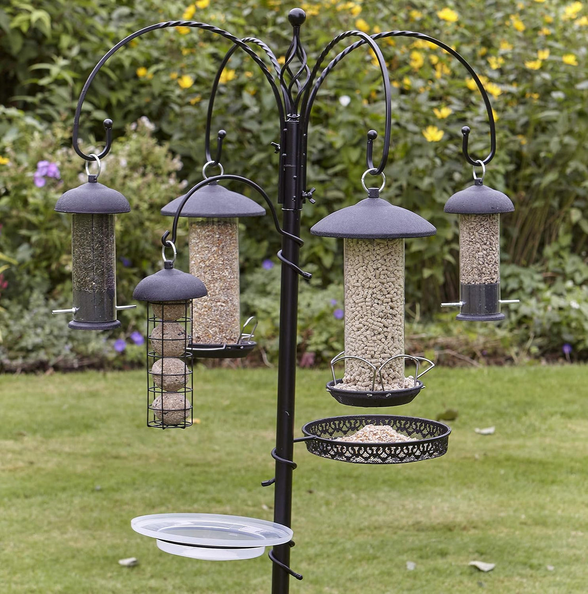 Gardman Large Wild Bird Black Steel Seed Feeder - Old Railway Line Garden Centre