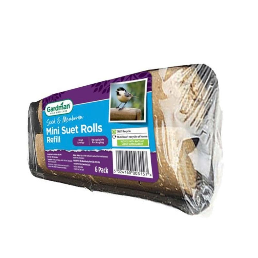 Gardman Seed & Mealworm Mini Suet (6 Pack)