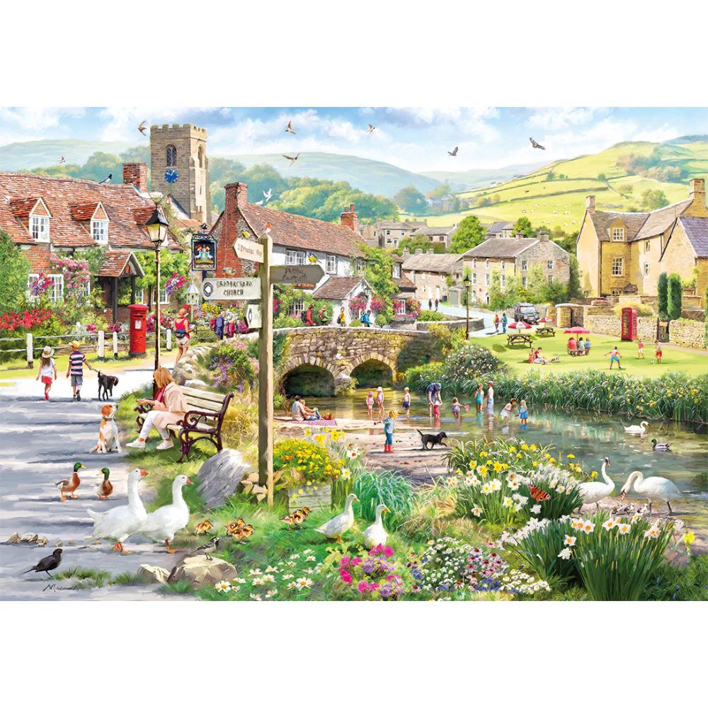 Gibson Games: 500 Piece Puddle Ducks & Paddling Jigsaw Puzzle