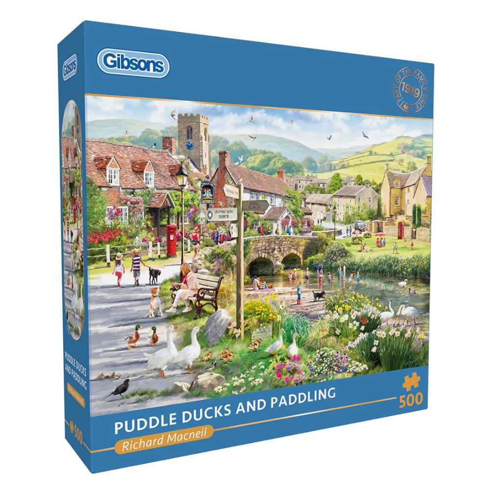 Gibson Games: 500 Piece Puddle Ducks & Paddling Jigsaw Puzzle