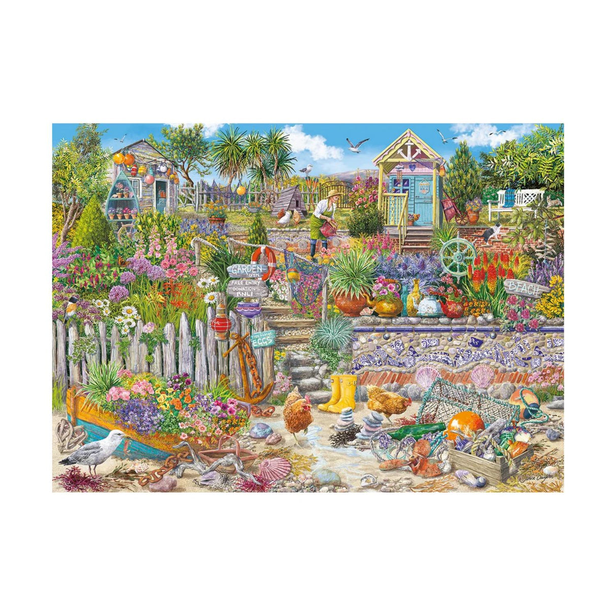 Gibsons Games 1000 Piece Beachcomber's Garden Jigsaw Puzzle