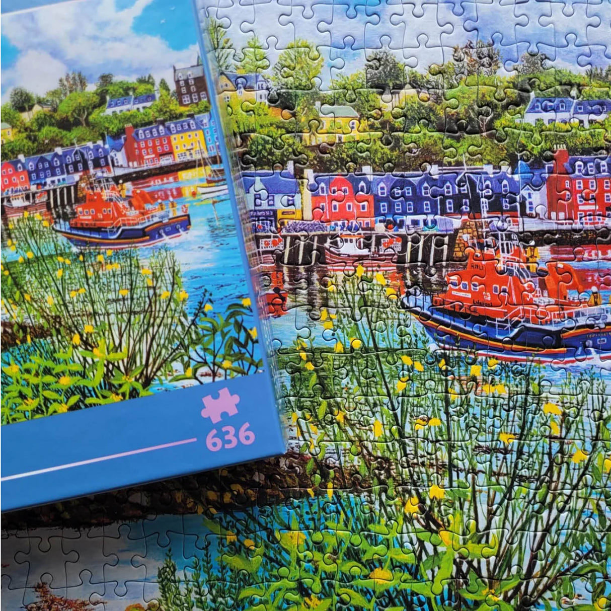 Gibsons Games 636 Piece Low Tide At Tombermory Panoramic Jigsaw Puzzle